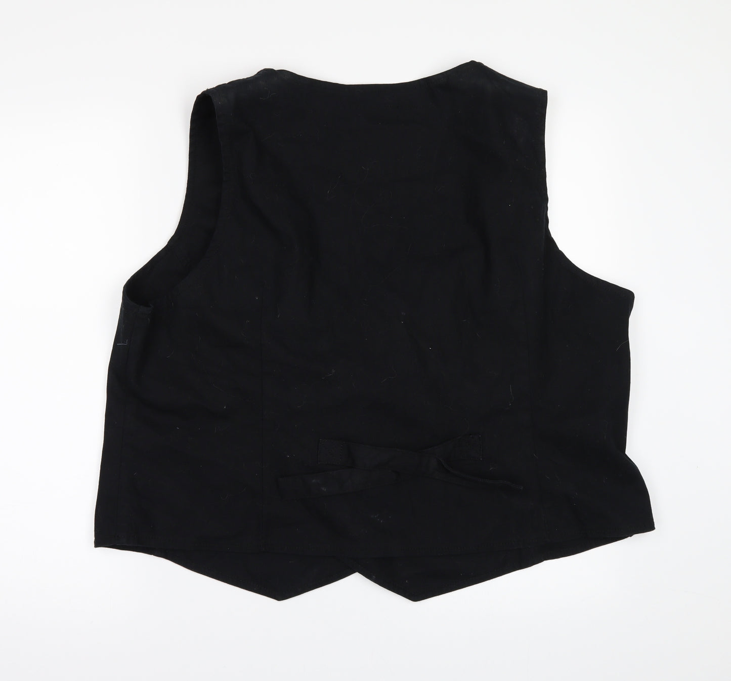 Evans Womens Black   Gilet Waistcoat Size 22