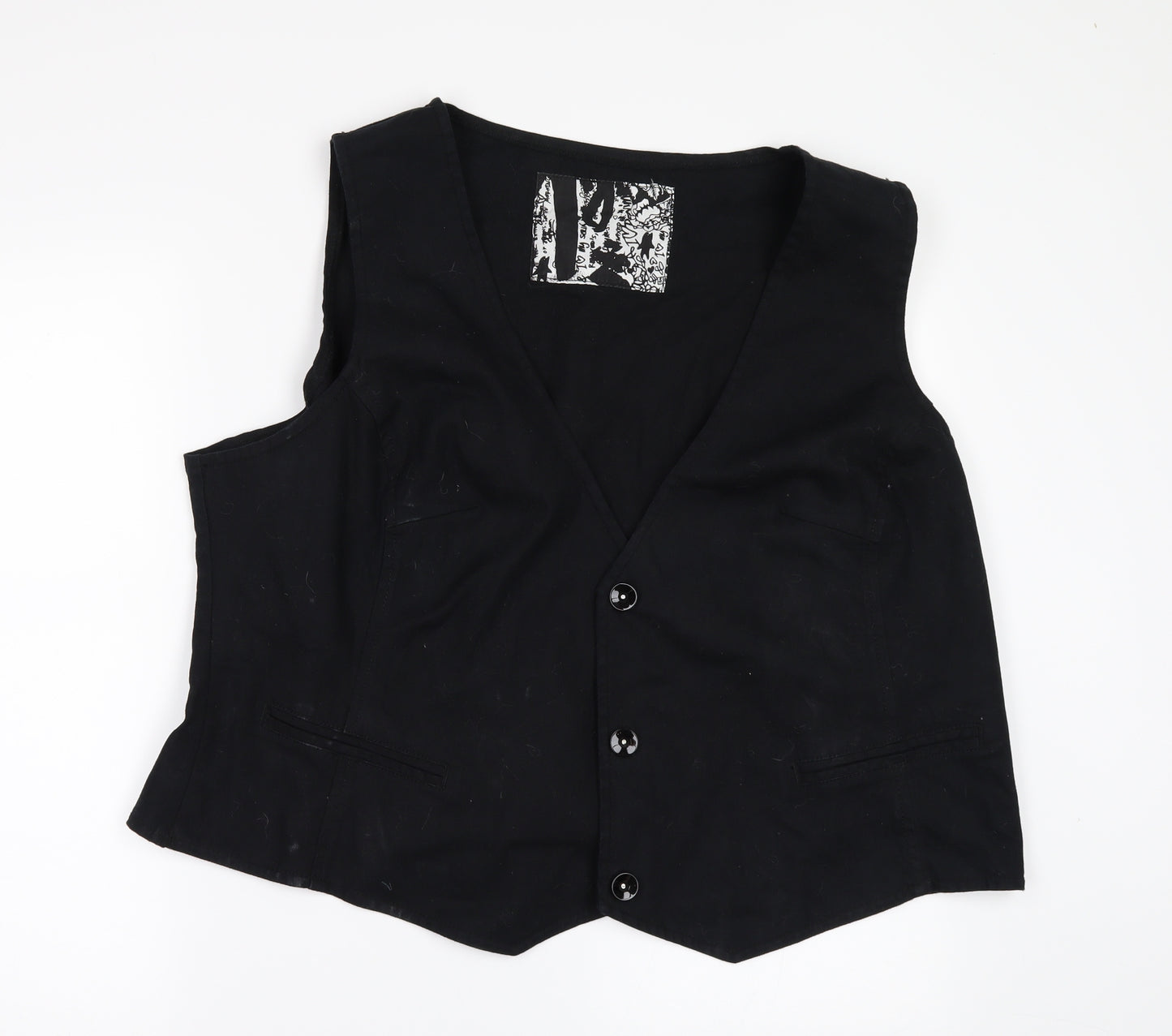Evans Womens Black   Gilet Waistcoat Size 22