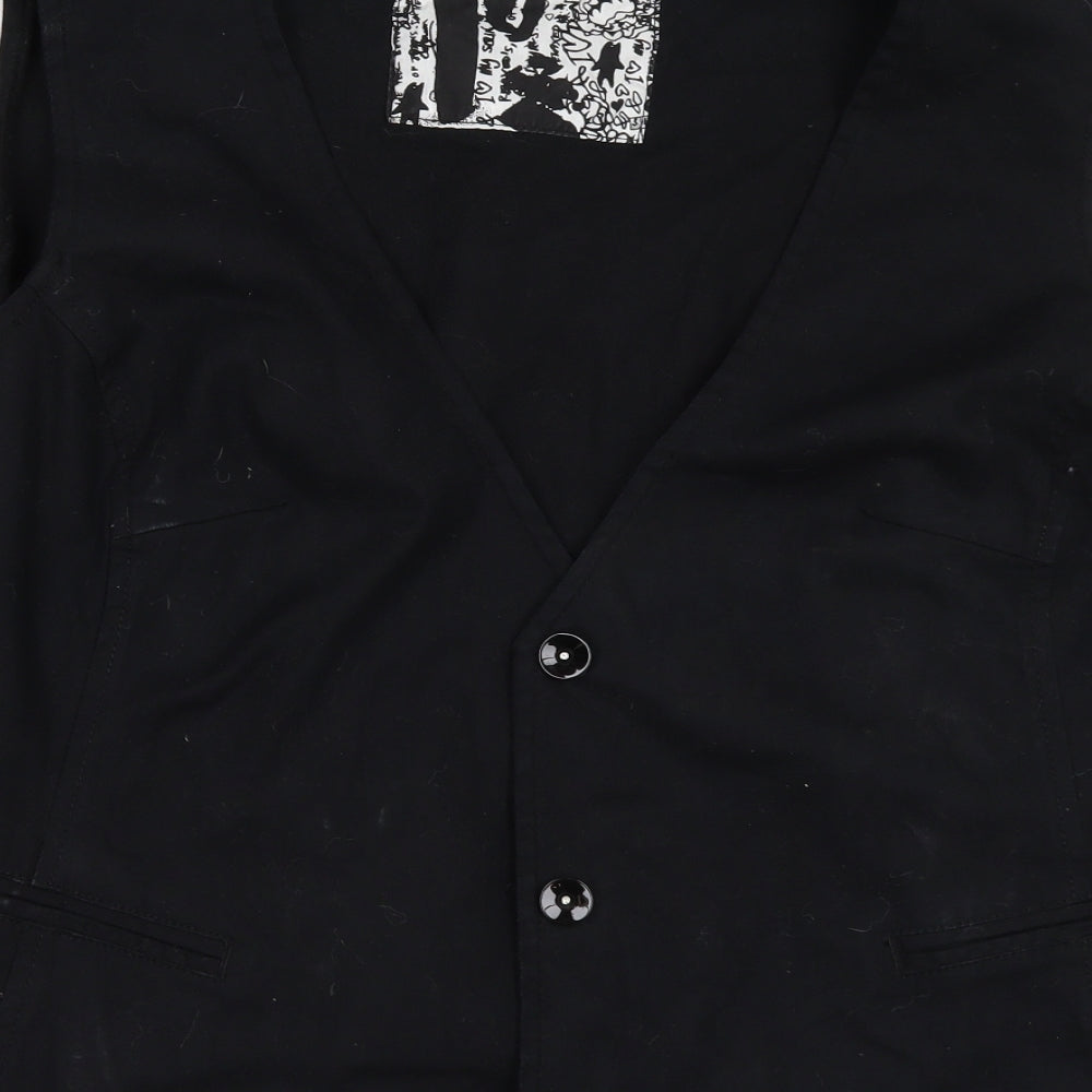 Evans Womens Black   Gilet Waistcoat Size 22