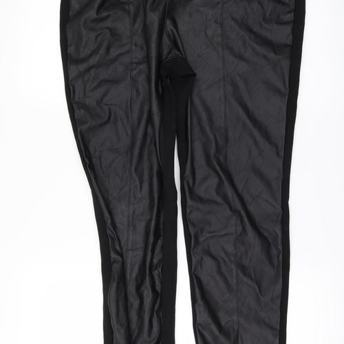 M&Co Womens Black   Trousers  Size 16 L28 in