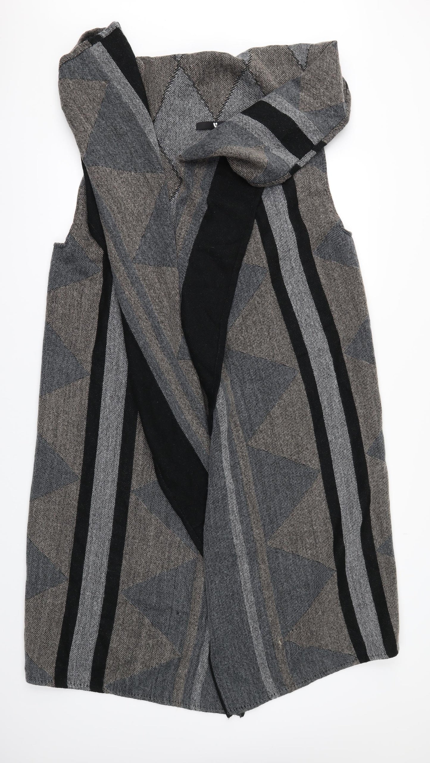 Very Womens Multicoloured Geometric  Cardigan Jumper One Size  - Waist coat