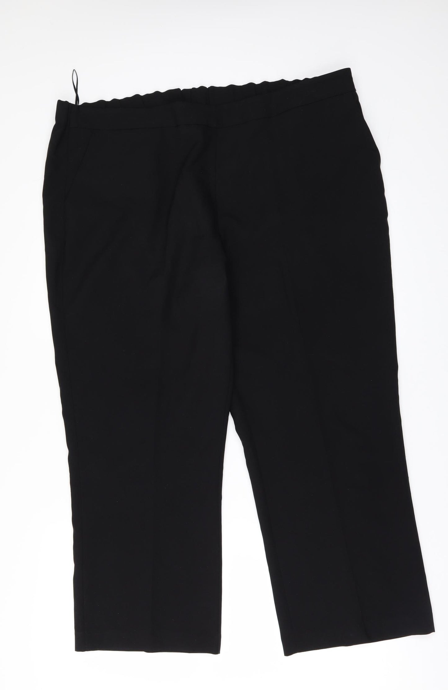Preworn Womens Black   Trousers  Size 18 L25 in