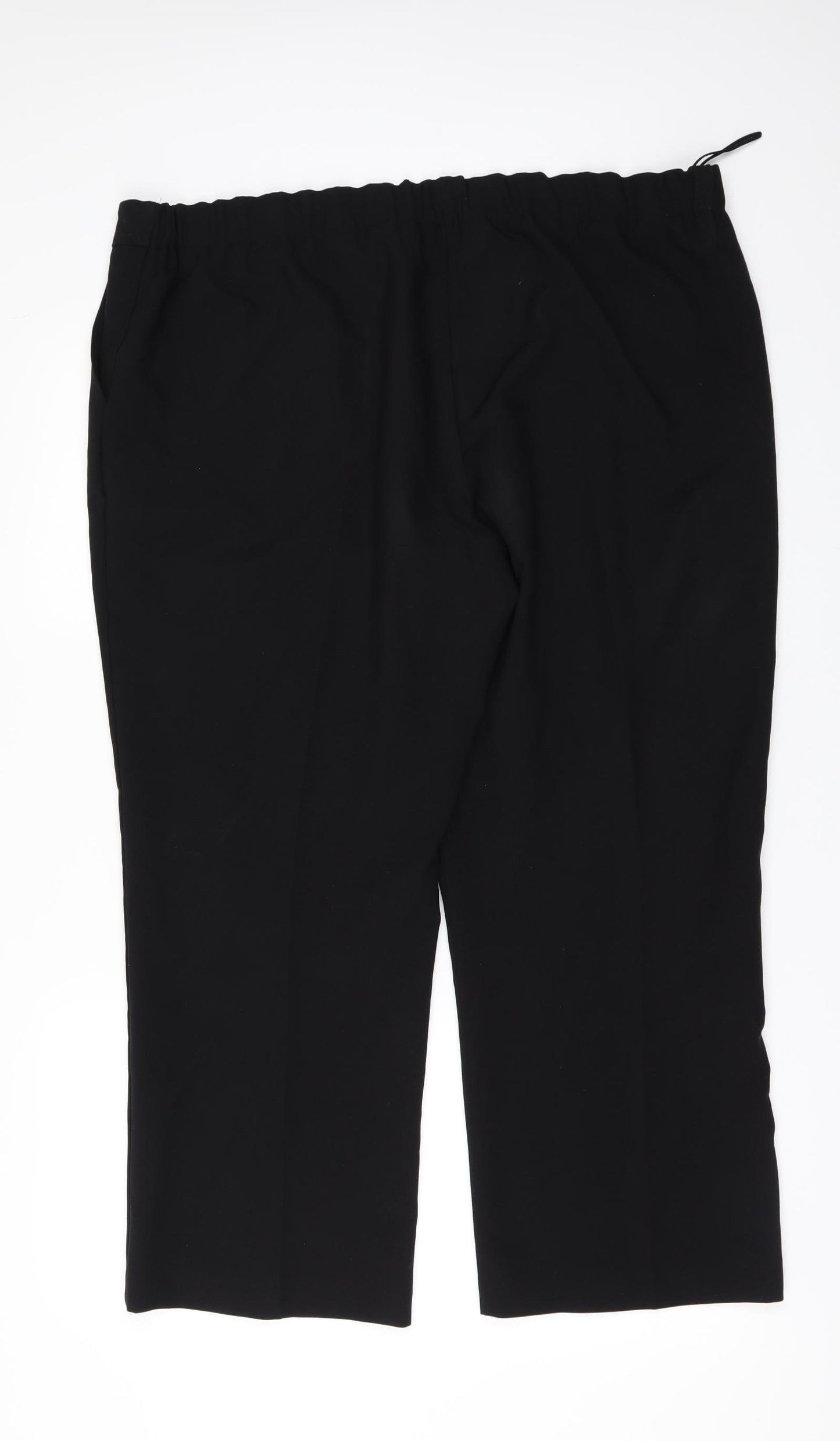 Preworn Womens Black   Trousers  Size 18 L25 in