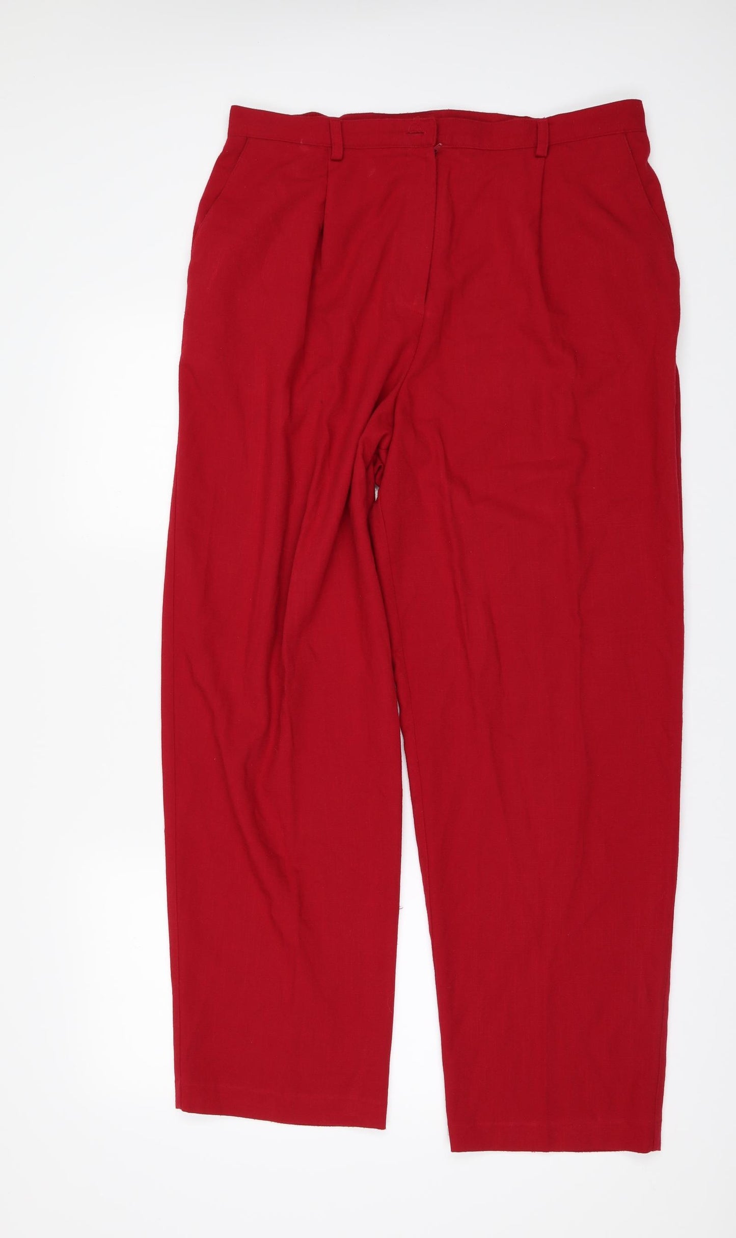 Sag Harbor Womens Red   Trousers  Size 16 L29 in