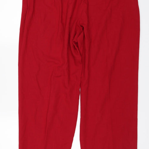 Sag Harbor Womens Red   Trousers  Size 16 L29 in