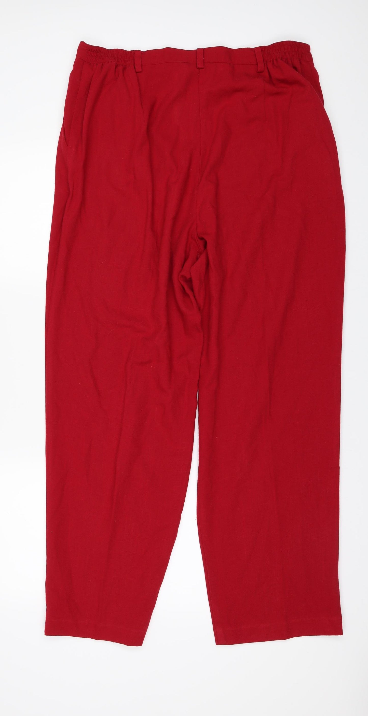 Sag Harbor Womens Red   Trousers  Size 16 L29 in
