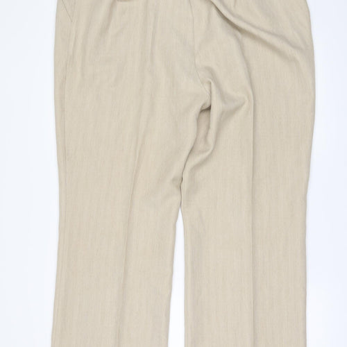 Marks and Spencer Womens Beige   Trousers  Size 20 L30 in