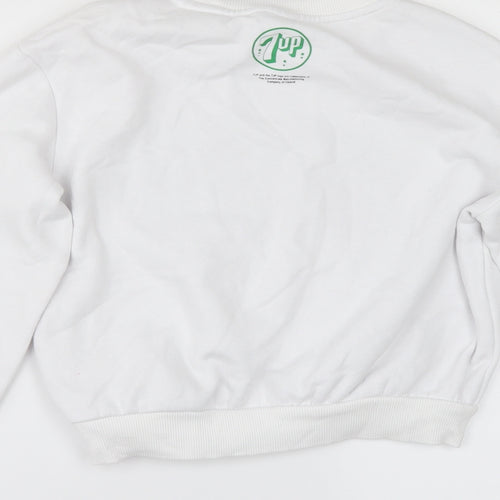 Divided by H&M Womens White   Pullover Sweatshirt Size XL  - 7UP
