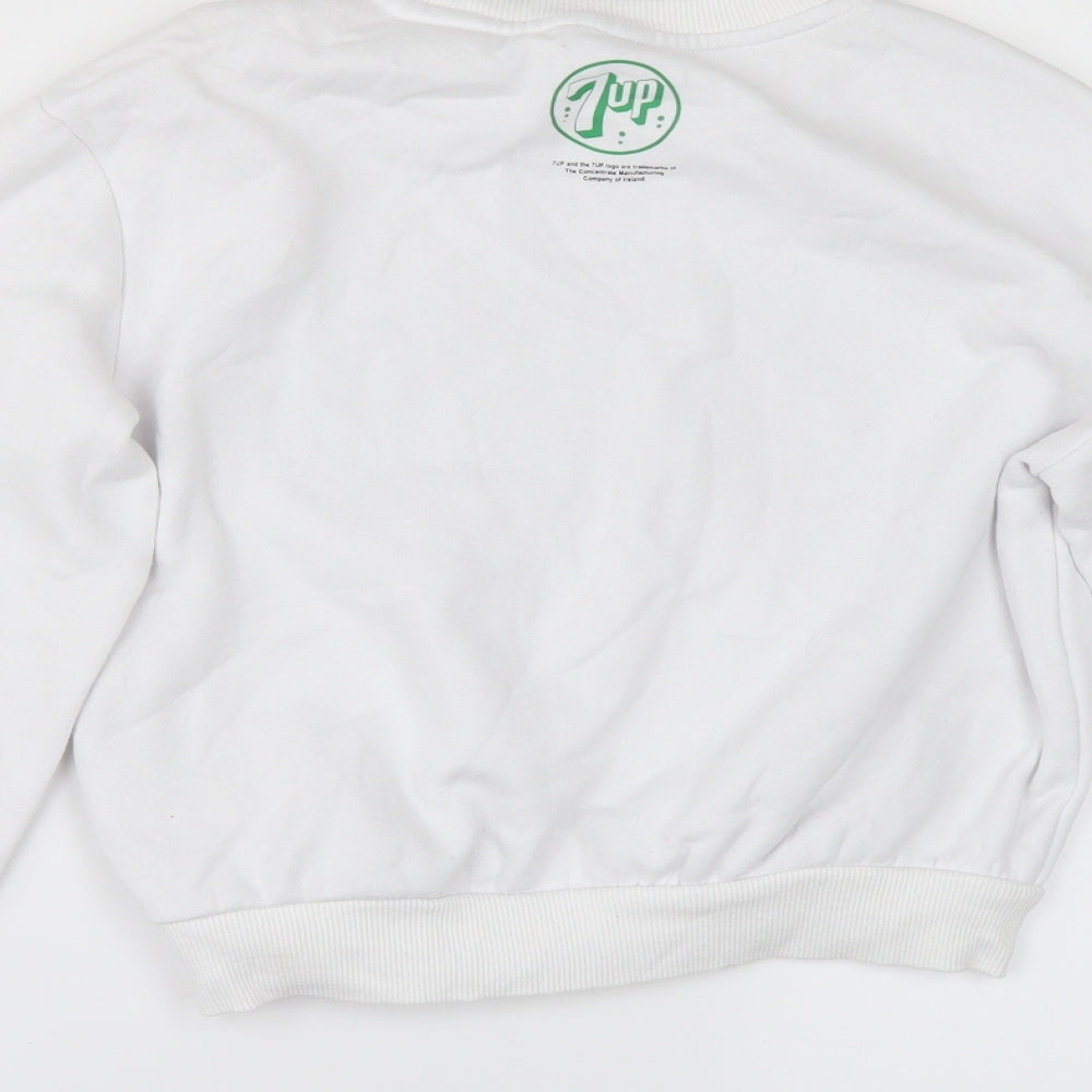 Divided by H&M Womens White   Pullover Sweatshirt Size XL  - 7UP
