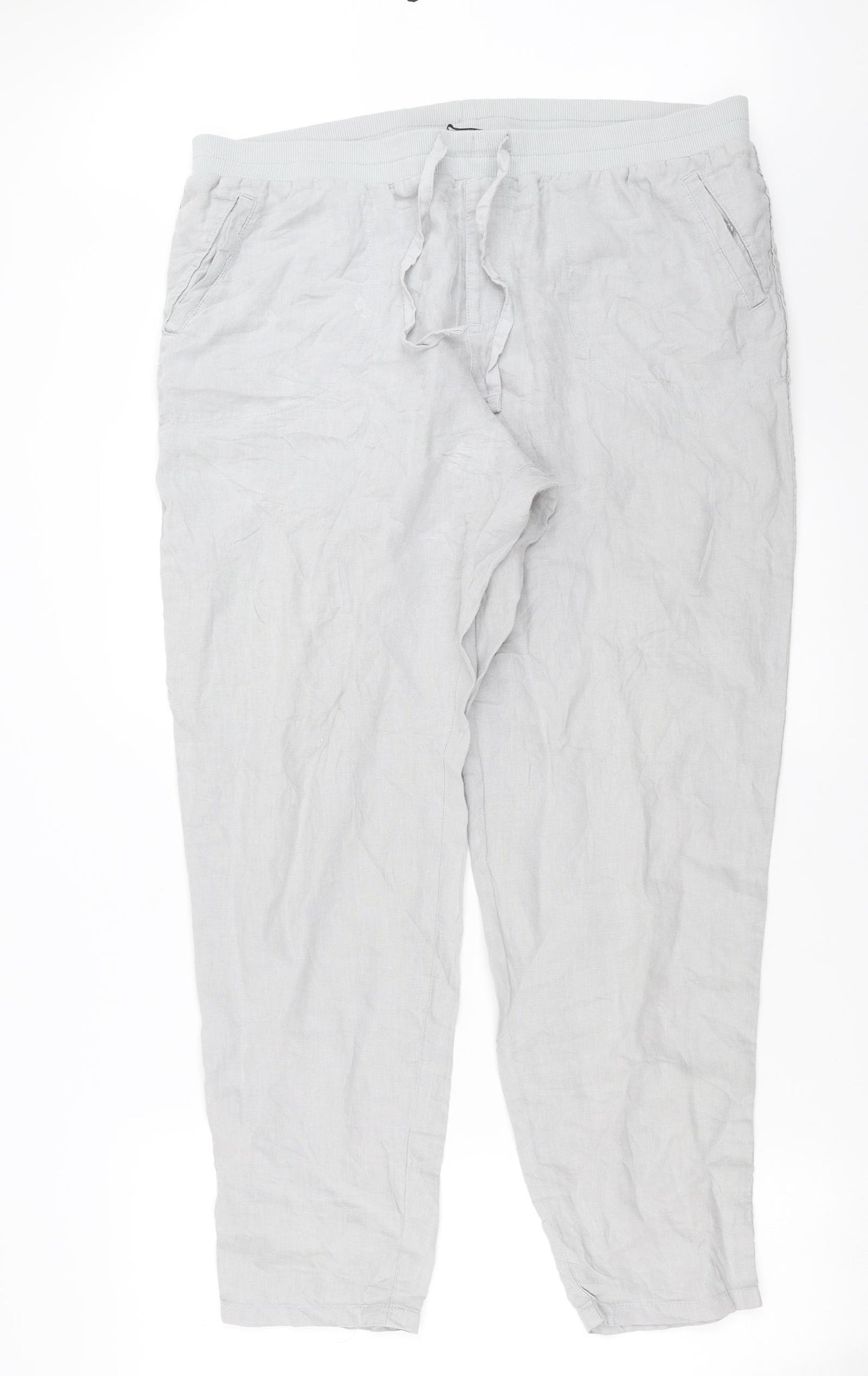 Marks and Spencer Womens Grey   Trousers  Size 18 L30 in