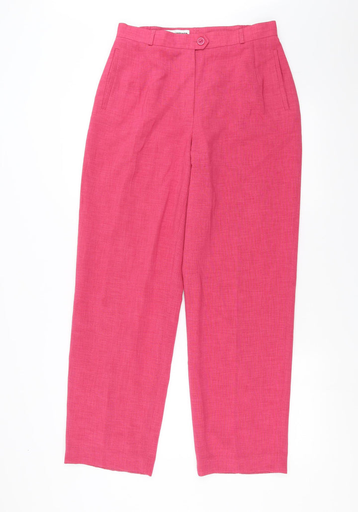 Gerry Weber Womens Pink Trousers Size 12 L29 in