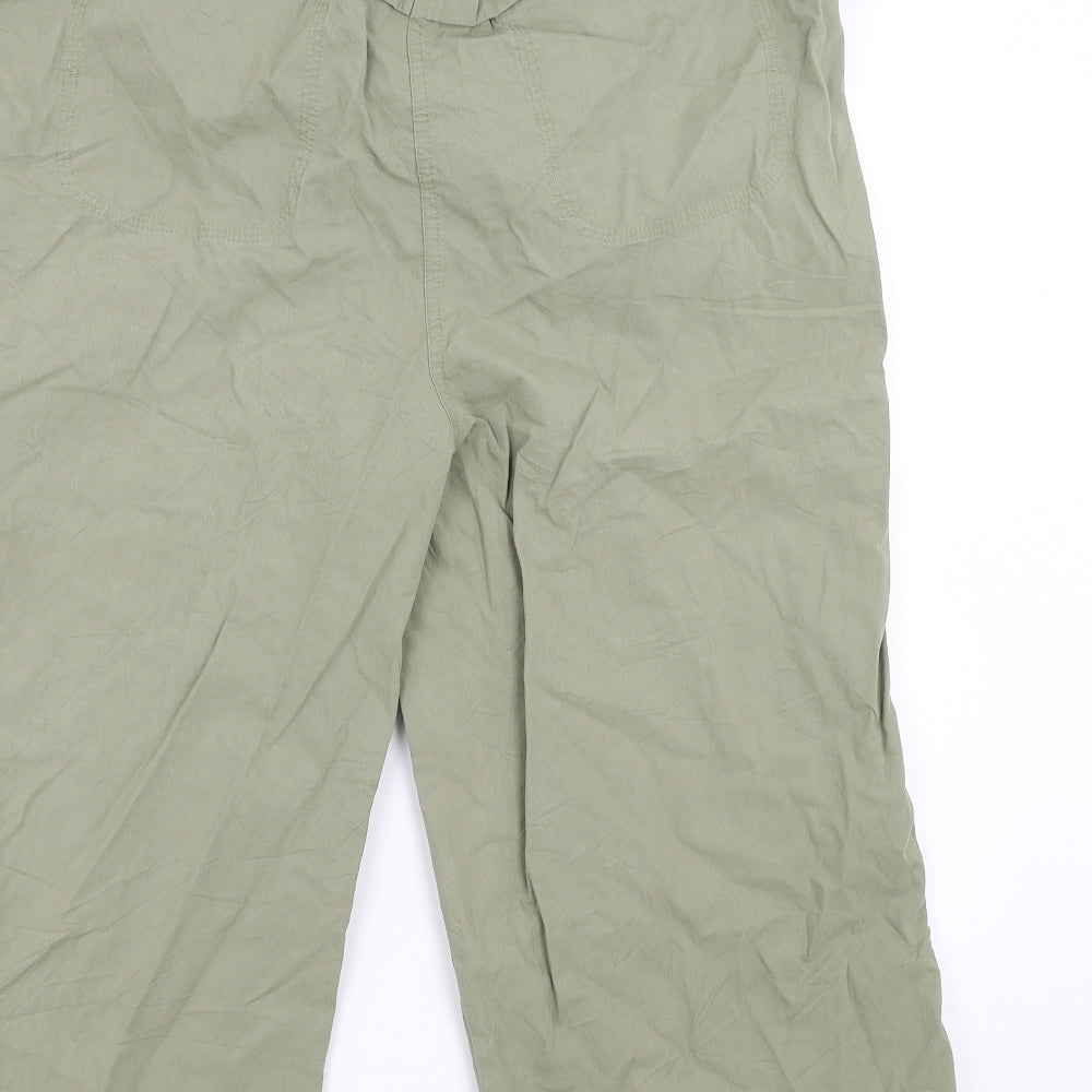 NEXT Womens Green   Cropped Trousers Size 12 L20 in