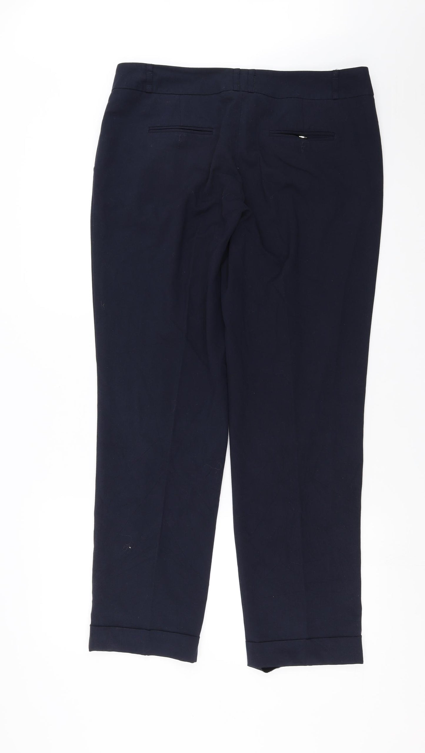M&Co Womens Blue   Trousers  Size 16 L30 in