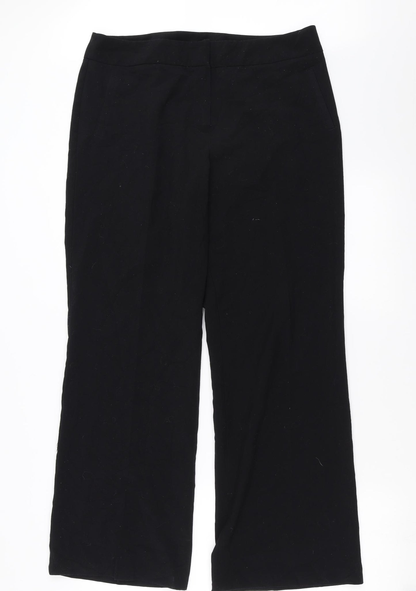 Marks and Spencer Womens Black   Trousers  Size 14 L29 in