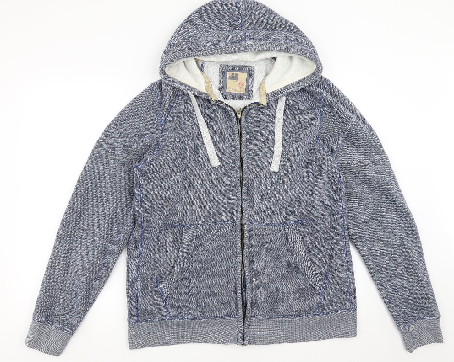 North coast Mens Blue   Full Zip Hoodie Size L