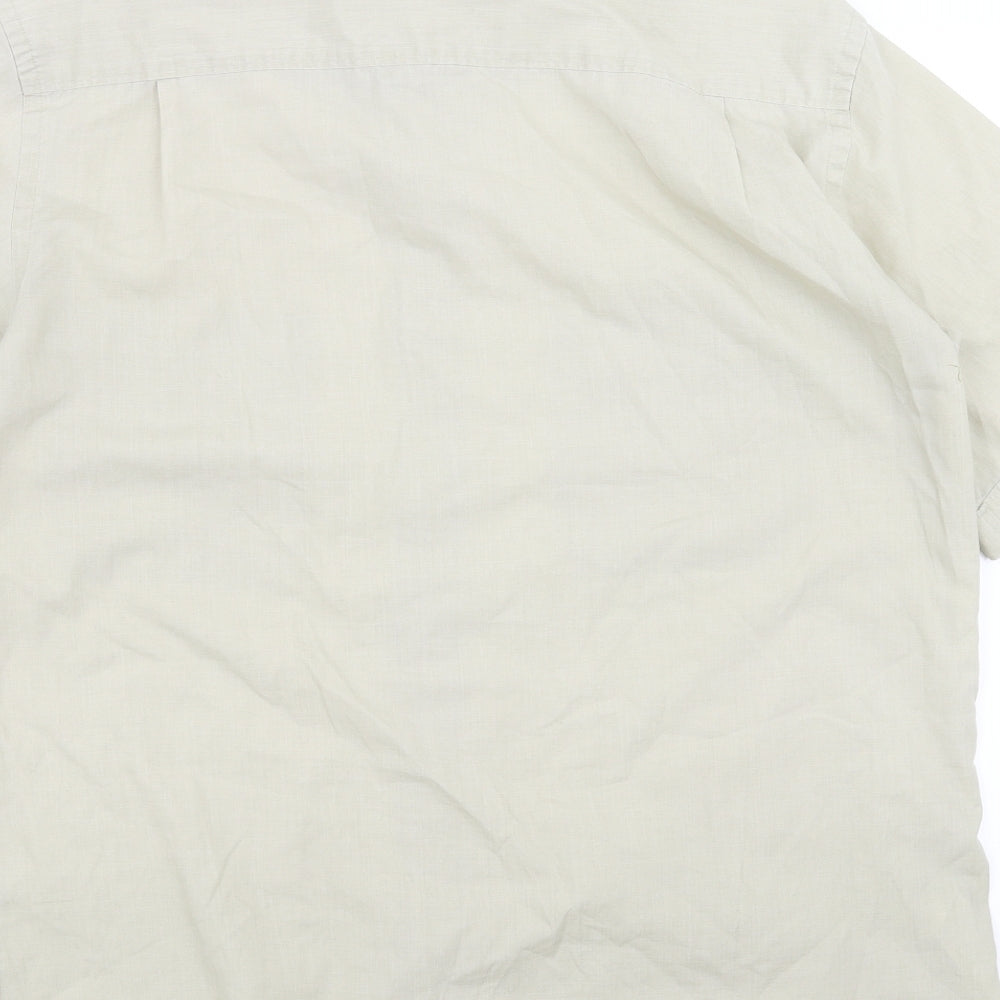 Marks and Spencer Mens Green    Button-Up Size S