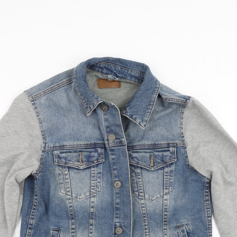 ASOS Mens Blue  Denim Jacket  Size S  - sweatshirt sleeves