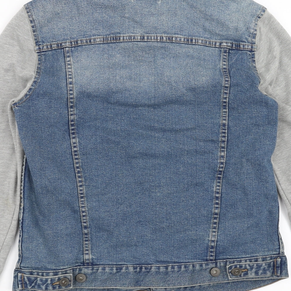 ASOS Mens Blue  Denim Jacket  Size S  - sweatshirt sleeves
