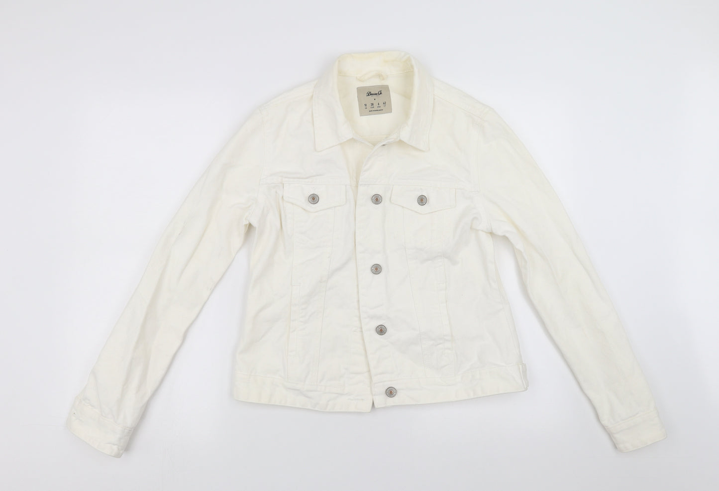 Primark Womens White  Denim Jacket  Size 10