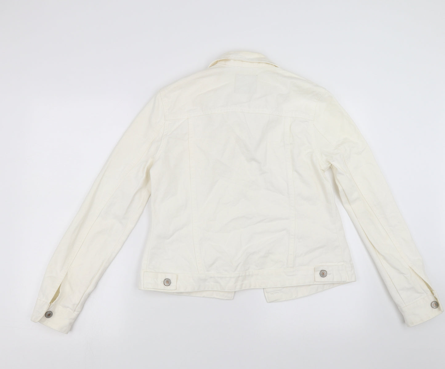 Primark Womens White  Denim Jacket  Size 10