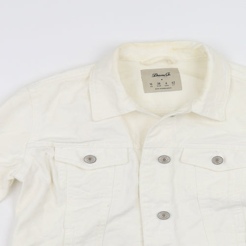 Primark Womens White  Denim Jacket  Size 10