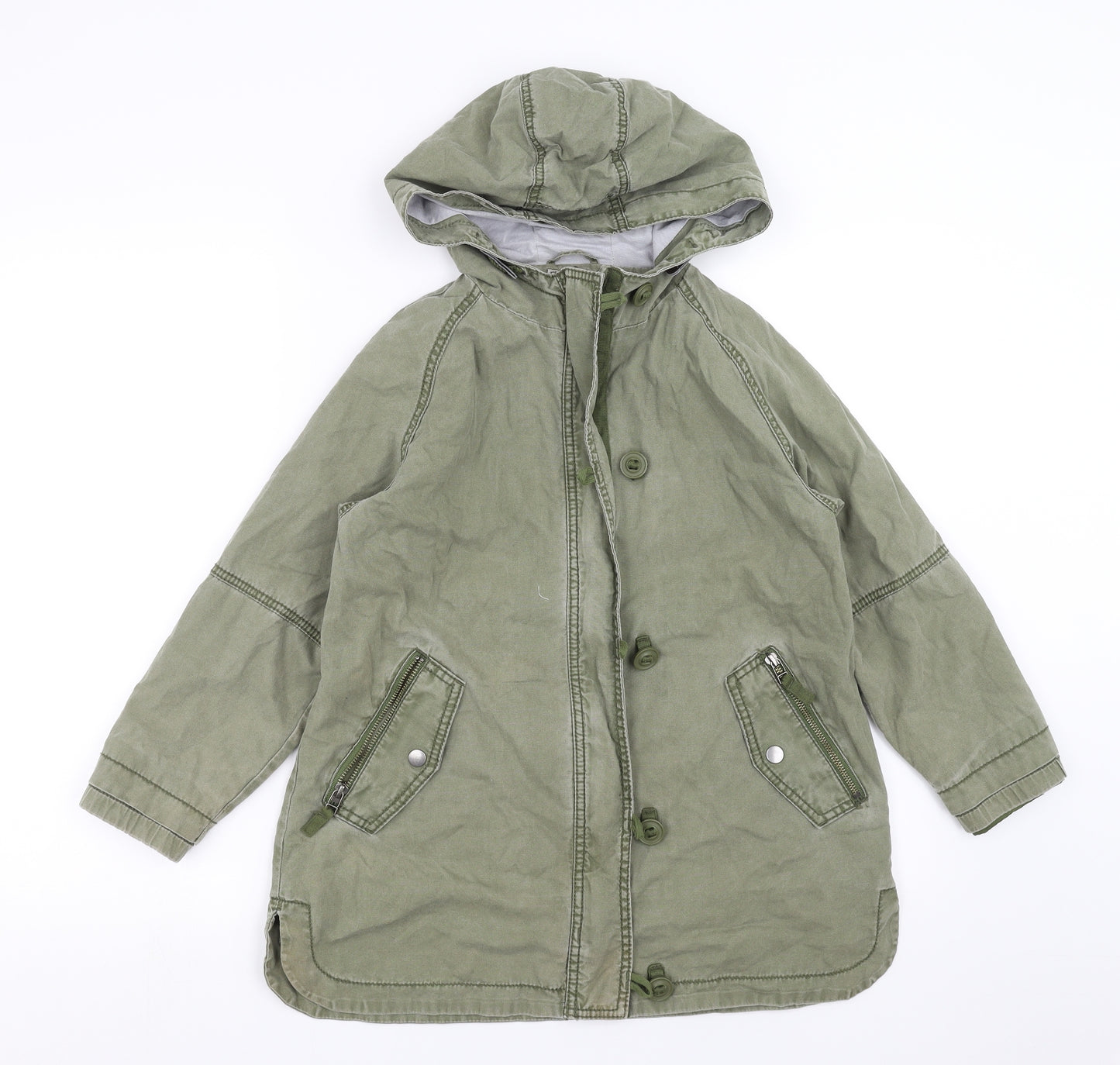 NEXT Girls Green  Denim Jacket  Size 9 Years