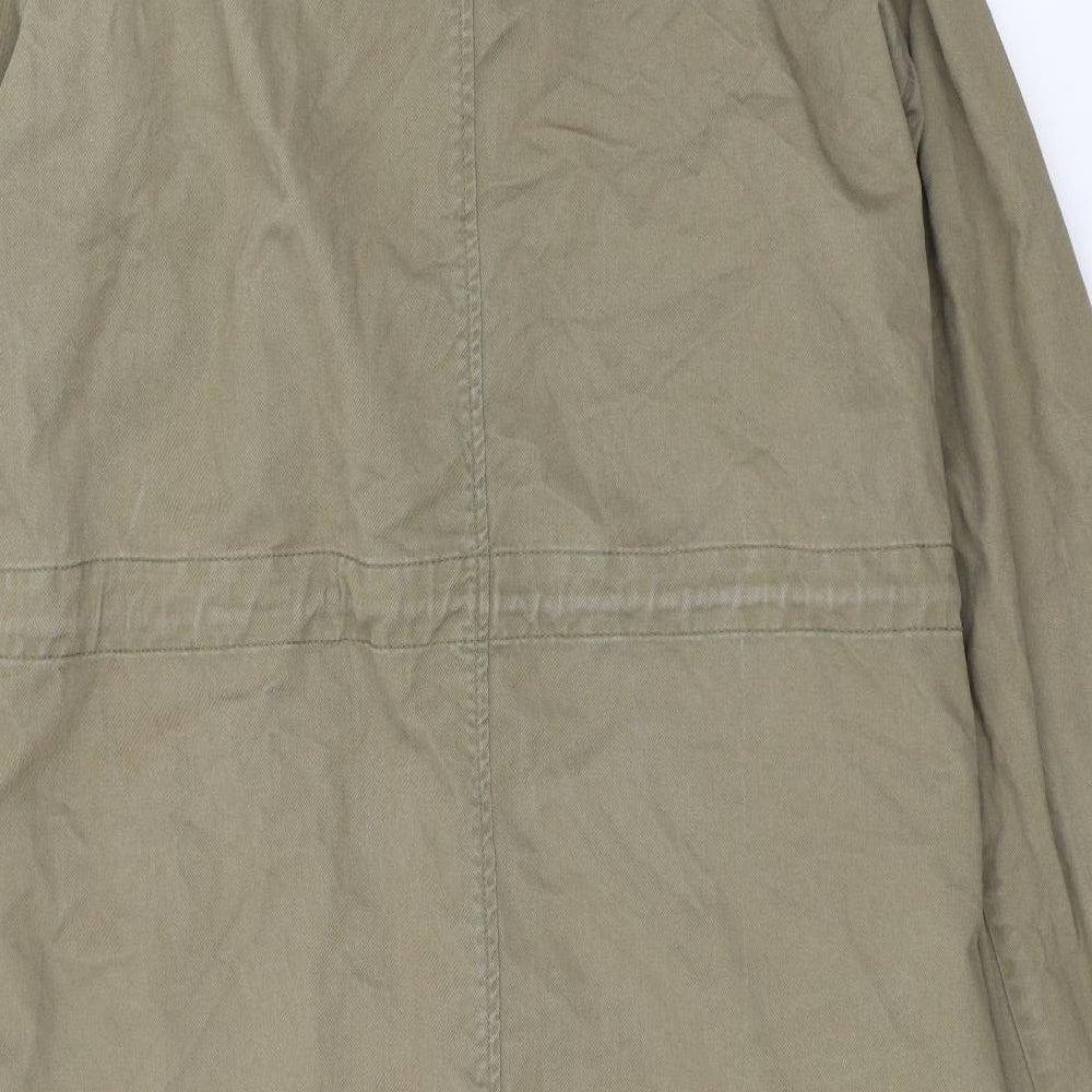 Divided Mens Green  Denim Parka Coat Size L