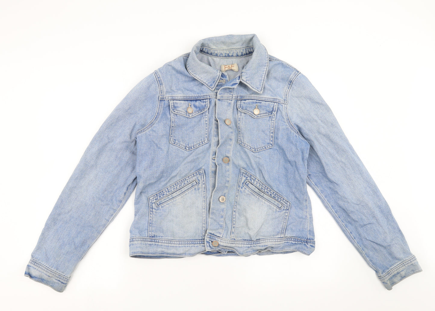 F&F Womens Blue  Denim Jacket  Size 16