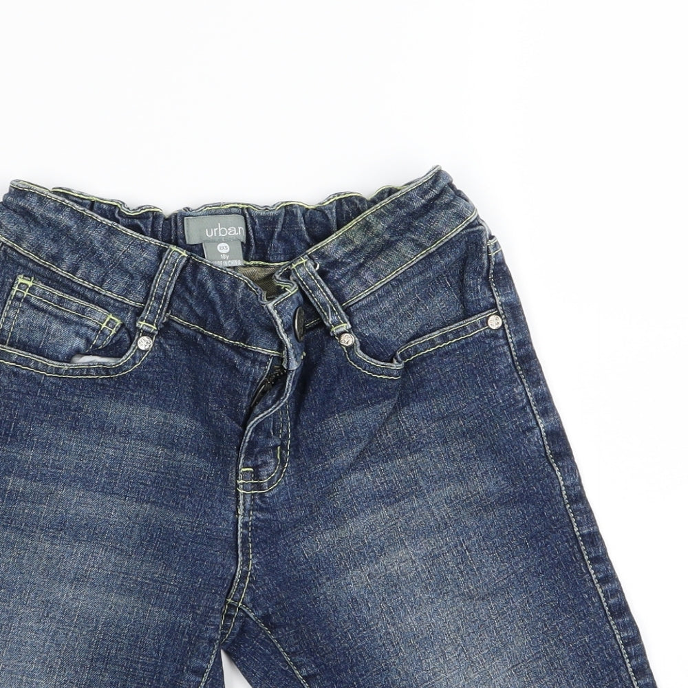 Urban Boys Blue  Denim Cargo Shorts Size 10 Years