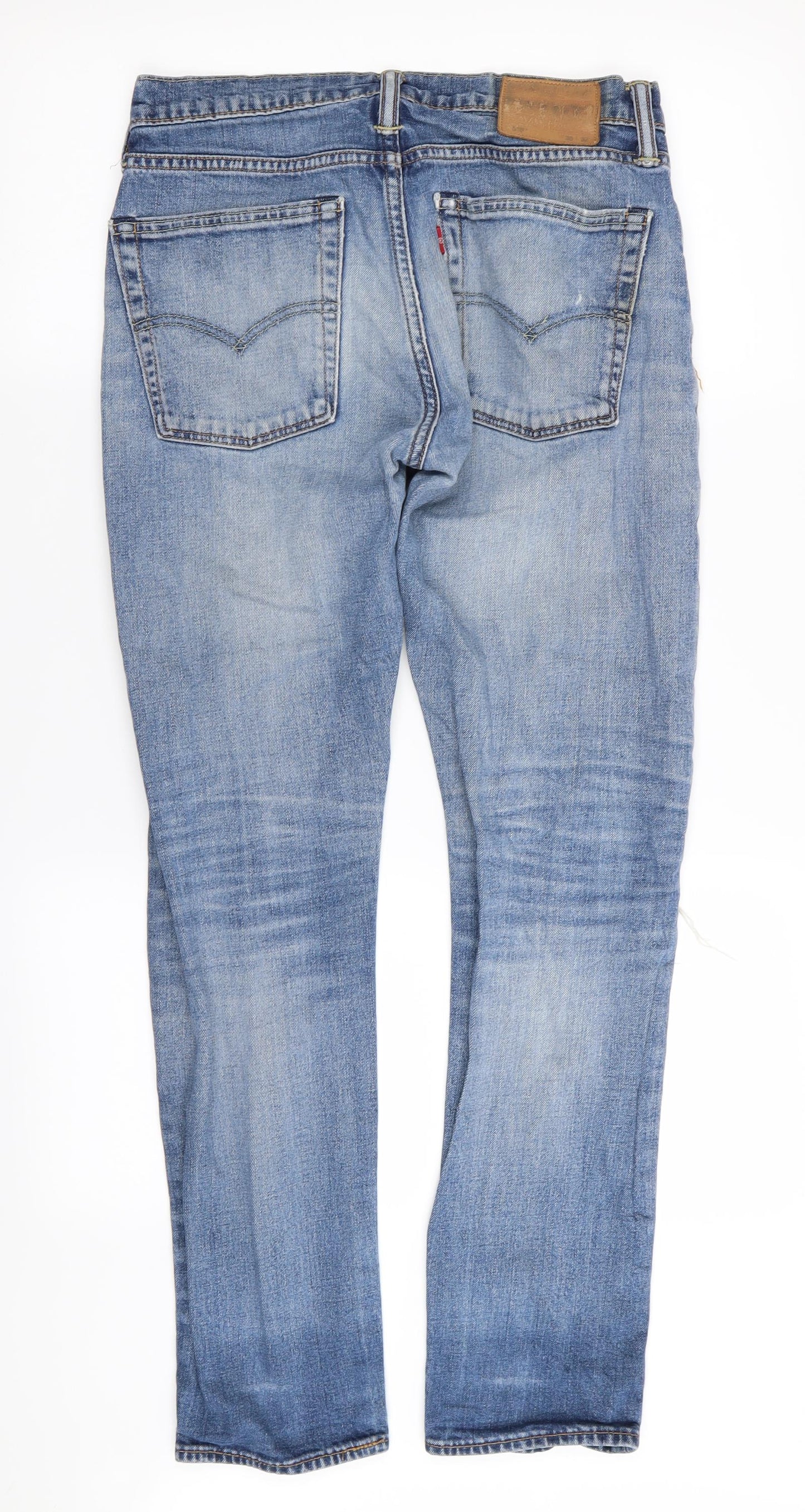 levi Mens Blue   Straight Jeans Size 30 L32 in - RIPPED JEANS