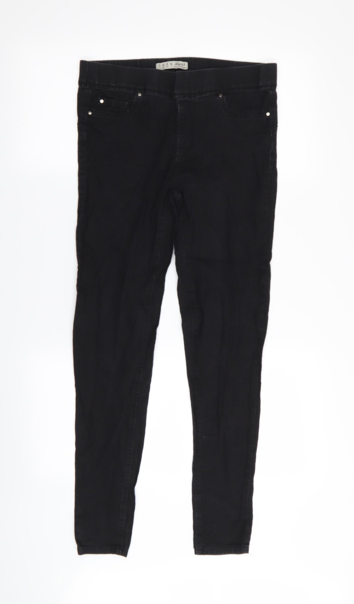 denim and co Womens Black   Jegging Leggings Size 12 L29 in