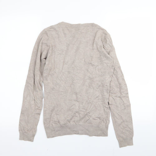 Paza Italia Womens Beige   Cardigan Jumper Size S