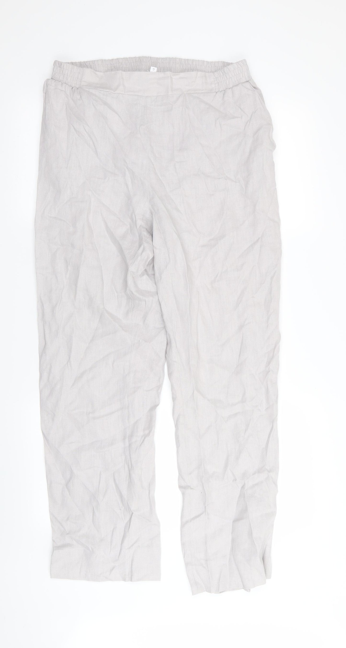 John Lewis Womens Grey   Trousers  Size 12 L30 in