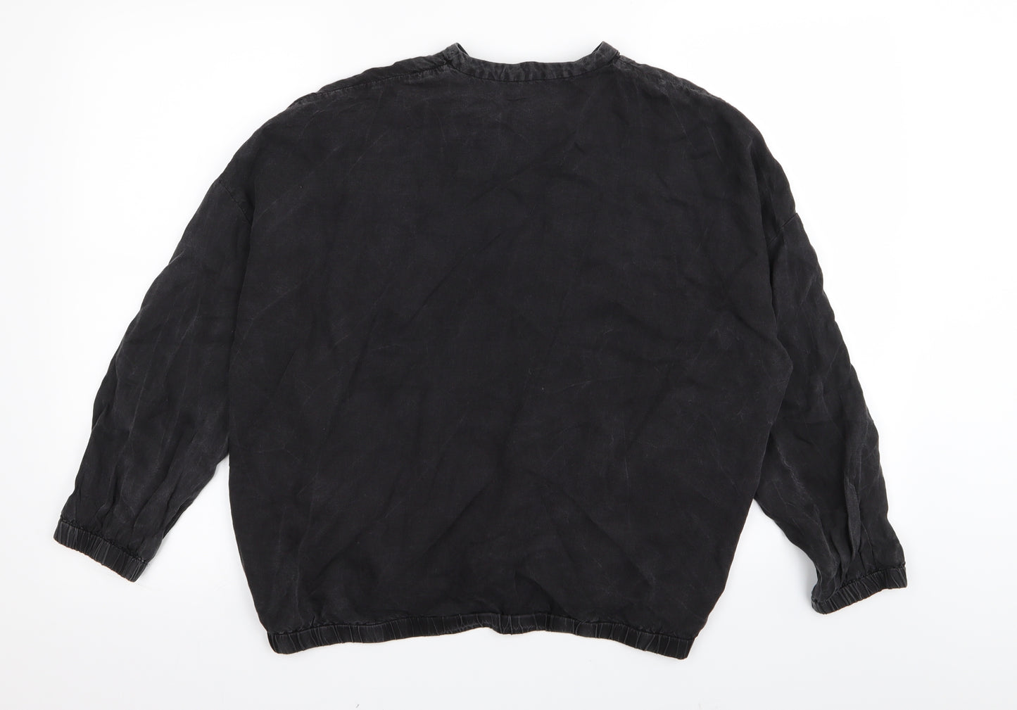 Zara Womens Black   Full Zip Jumper Size 4