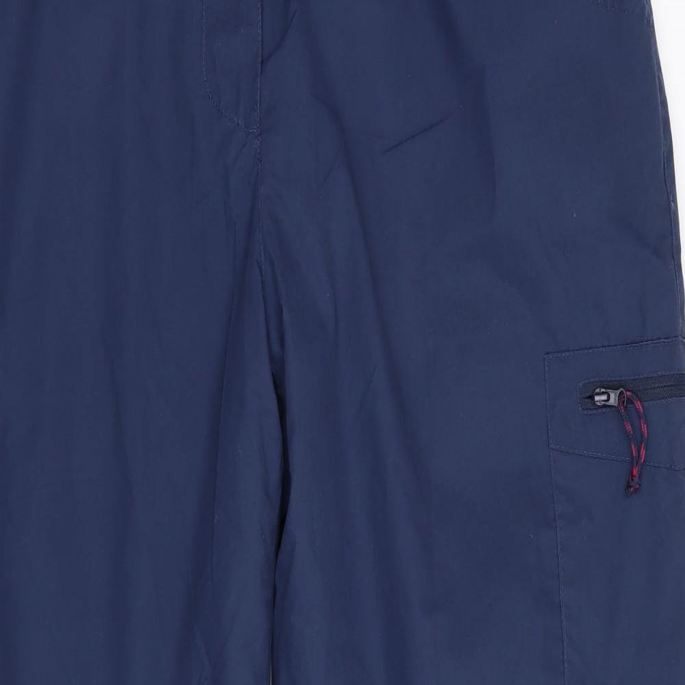 Mountain Warehouse Womens Blue   Cargo Trousers Size 14 L29 in