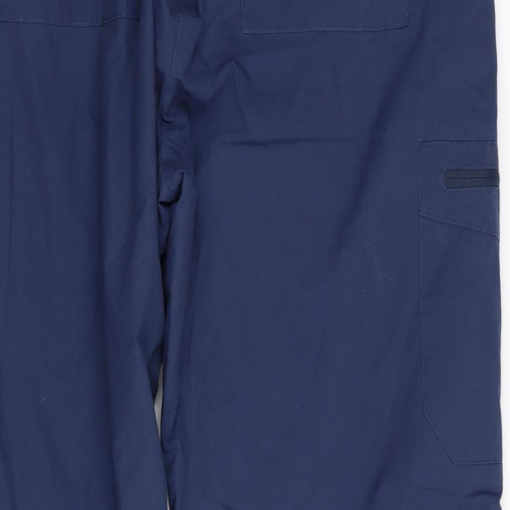 Mountain Warehouse Womens Blue   Cargo Trousers Size 14 L29 in