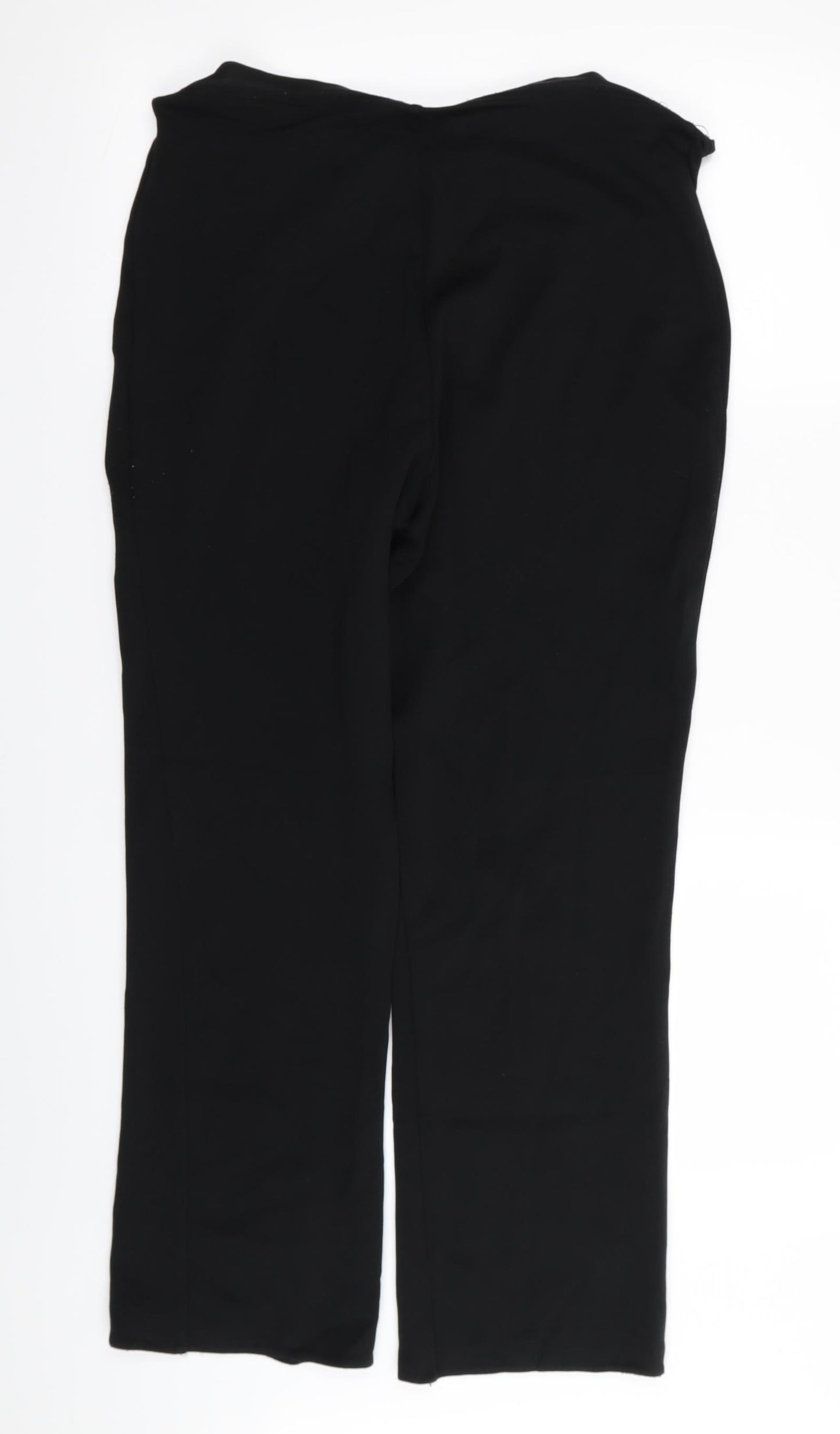 Preworn Womens Black   Trousers  Size 28 in L28 in