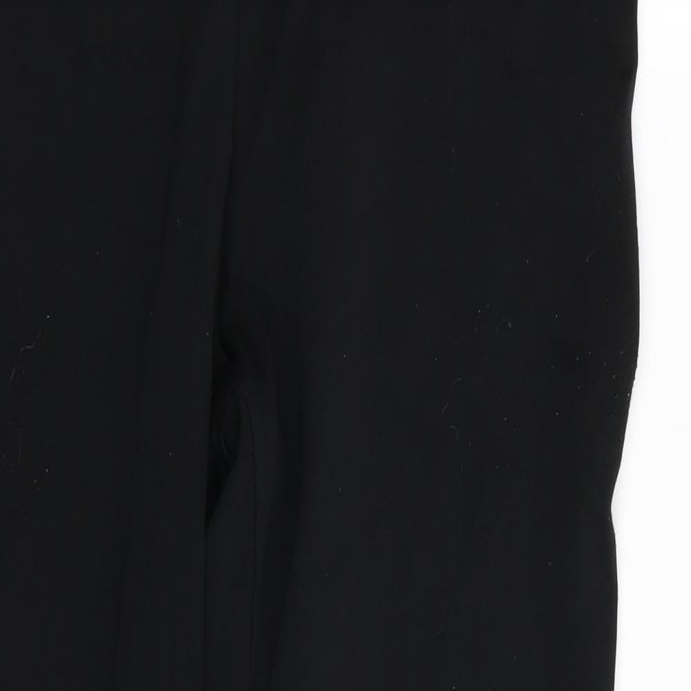 Preworn Womens Black   Trousers  Size 28 in L28 in