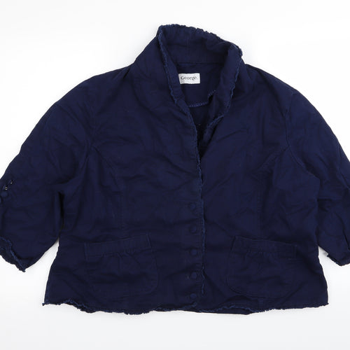 Asda George Womens Blue   Jacket  Size 14