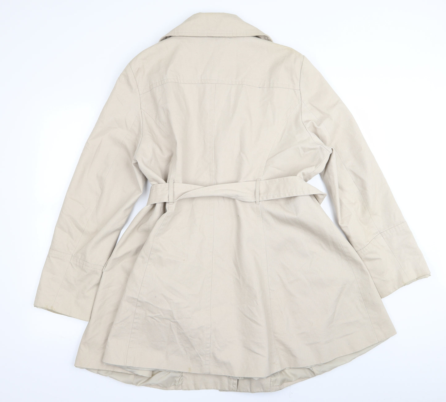 dunnes Womens Beige   Overcoat Coat Size 20