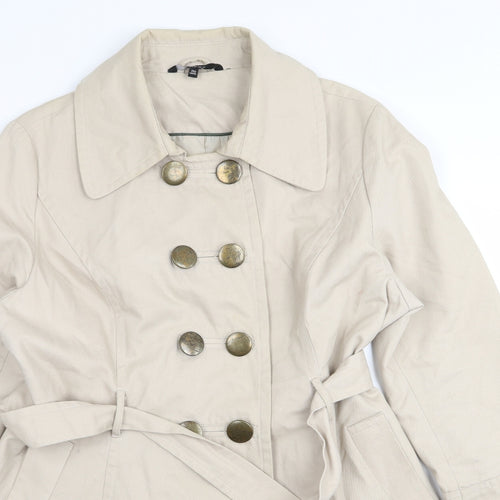 dunnes Womens Beige   Overcoat Coat Size 20