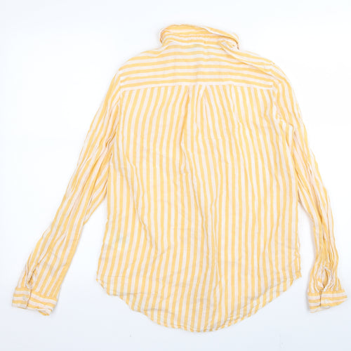Divided by H&M Womens Multicoloured Striped  Basic Button-Up Size 4