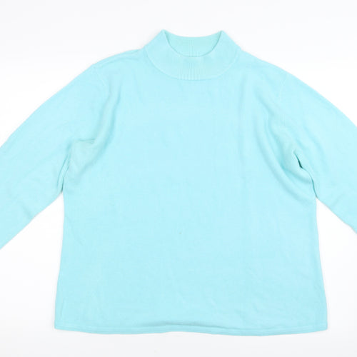 Bm Collection Womens Green  Knit Pullover Jumper Size L