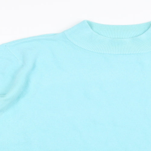 Bm Collection Womens Green  Knit Pullover Jumper Size L