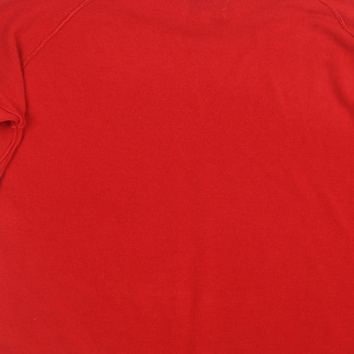Papaya Womens Red  Knit Pullover Jumper Size M