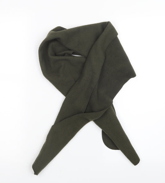 Front view of Preworn men’s green scarf one size