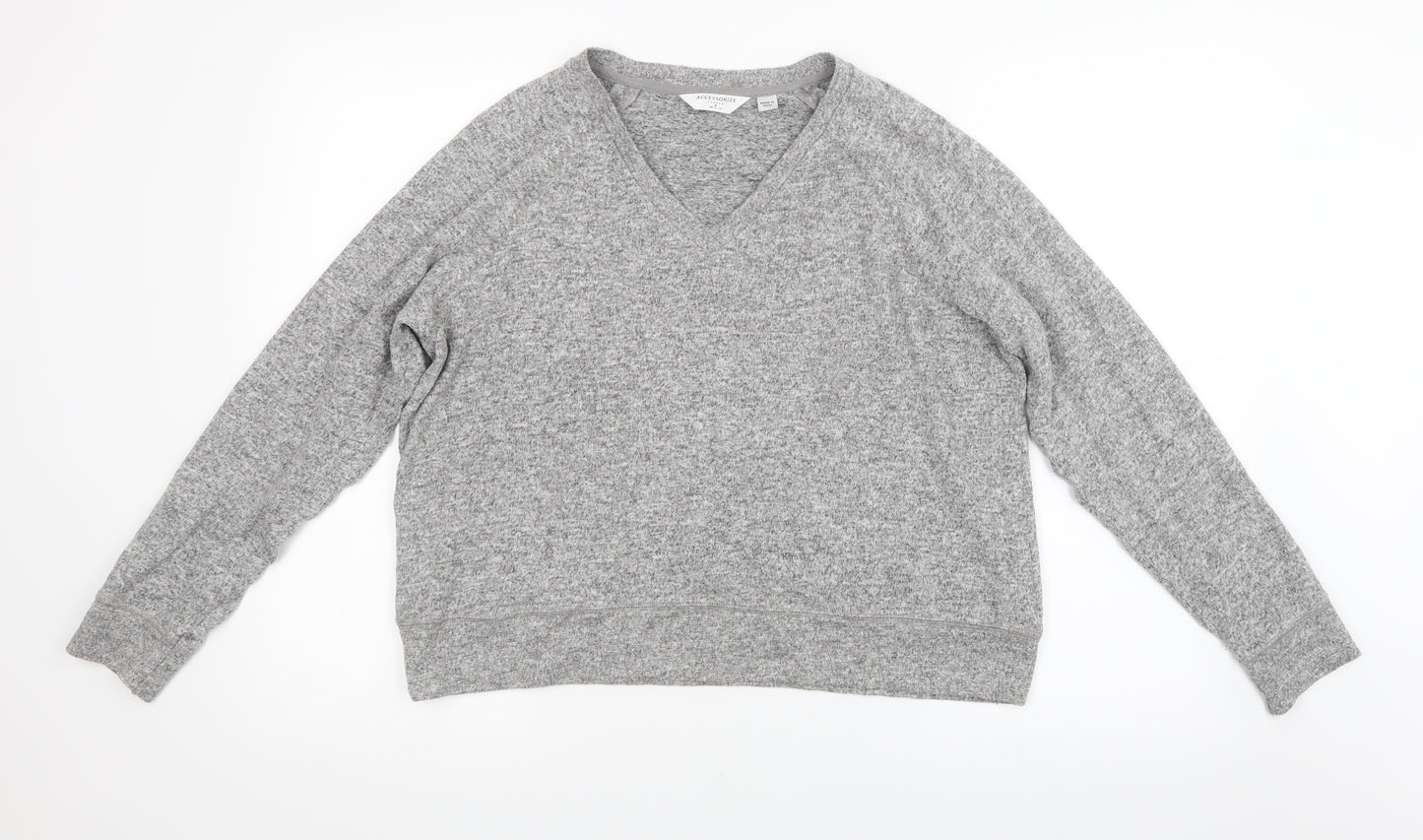 Accessorize Womens Grey   Pullover Jumper Size 12