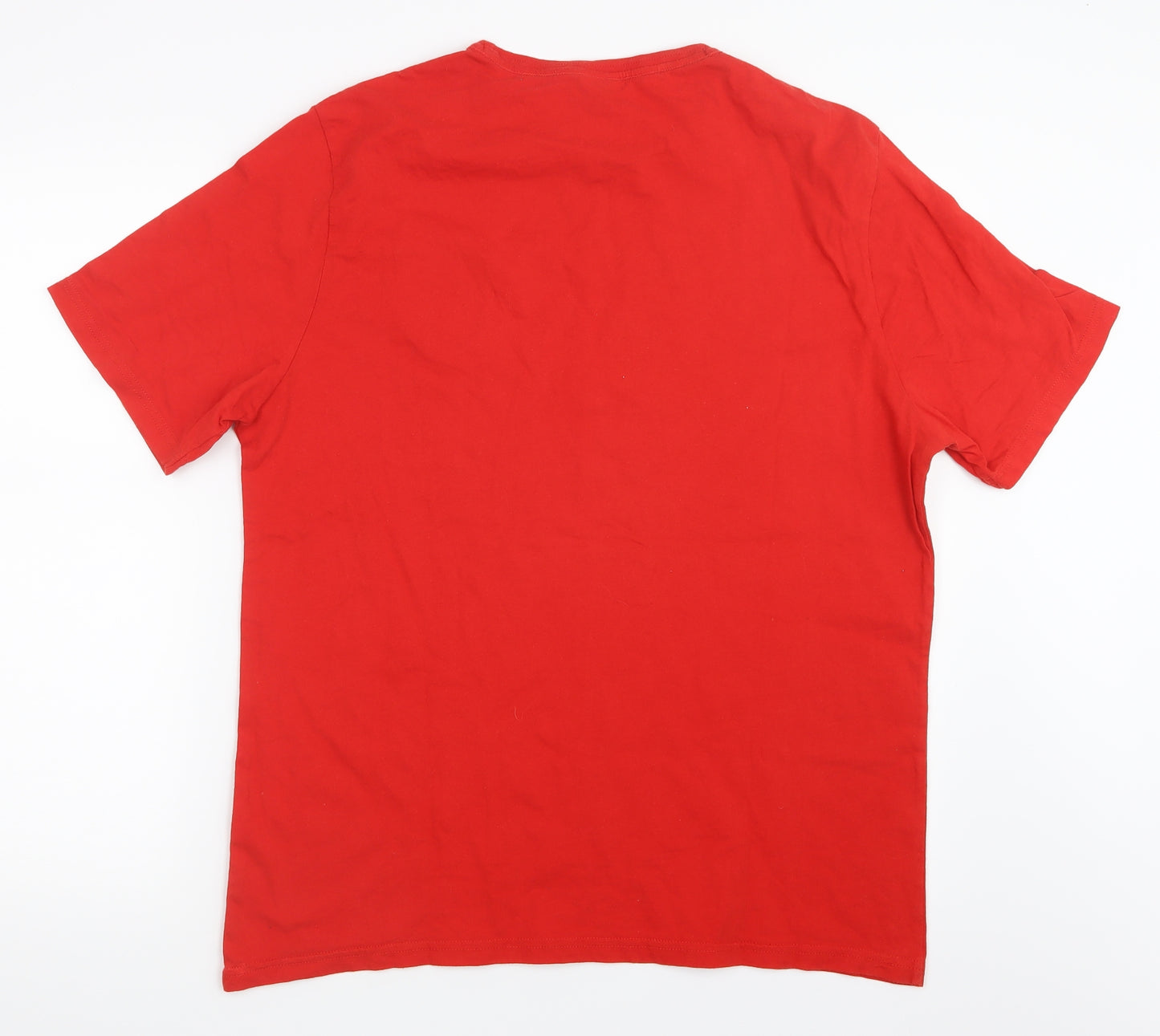 George Mens Red    T-Shirt Size L  - England