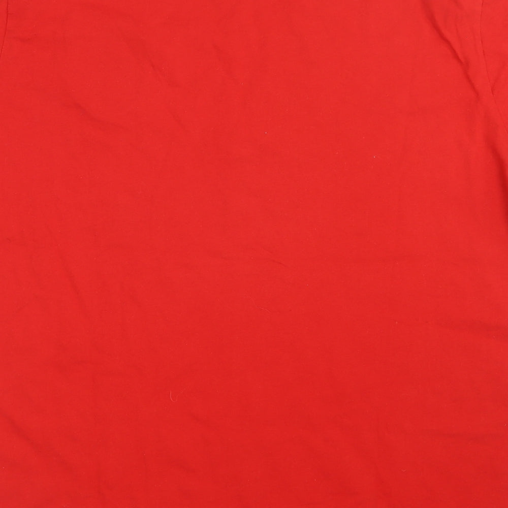 George Mens Red    T-Shirt Size L  - England