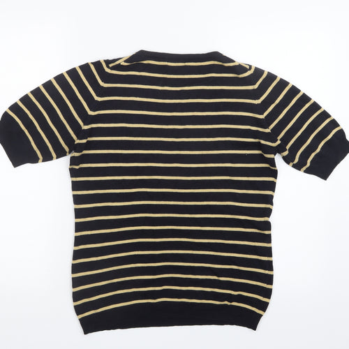 Planet Womens Blue Striped Knit Pullover Jumper Size S